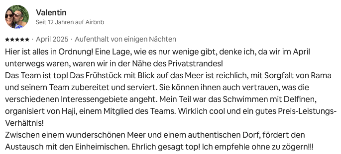 Bewertung von airbnb Bewertung von airbnb